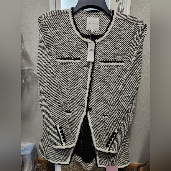 Avec Les Filles Tweed Blazer Jacket - Picture 2 of 11